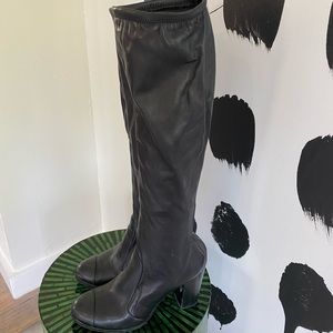 CHANEL Cap Toe Knee High Boots 10.5/40.5